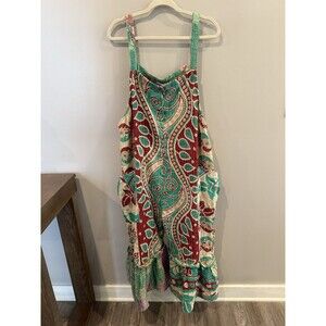 Kantha Bae Jumpsuit Overalls Handmade Hippie Bohemian Festival Colorful Flowy OS